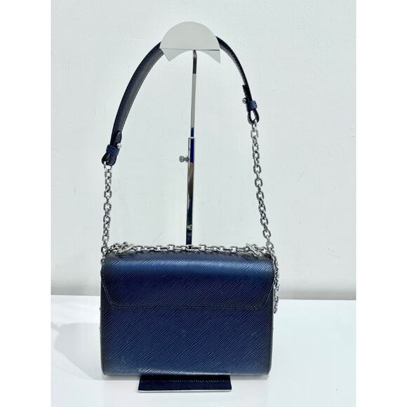 Louis Vuitton Blue Nuit Epi Leather Sequin Flames Twist MM Bag Limited Edition - Picture 7 of 12